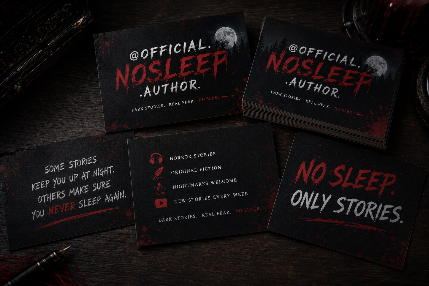 Official NoSleep Signed Thank You Card