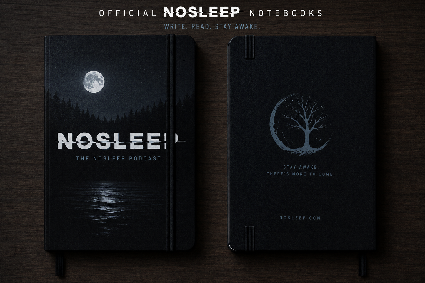 Official NoSleep Notebook — front and back cover